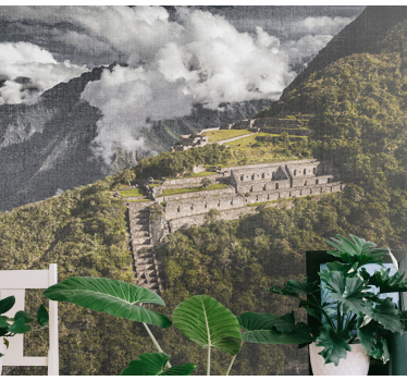 Papel mural paisajes majestuosa vista de ruinas - TenVinilo