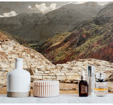 Papel mural paisajes paisaje de montañas majestuosas - TenVinilo