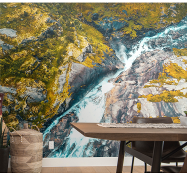 Papel mural paisajes paisaje de río agreste - TenVinilo