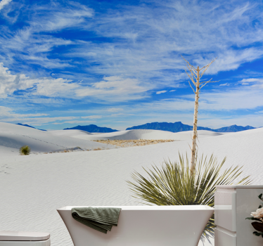 Papel mural paisajes vista del desierto - TenVinilo