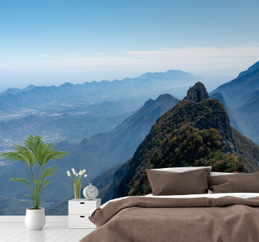 Papel mural paisajes vista impresionante de montañas - TenVinilo