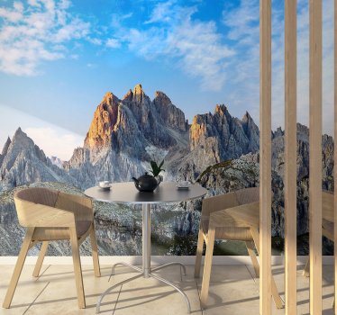 Papel mural pared montaña picos Pirineos - TenVinilo