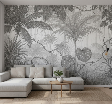 Papel mural selva paisaje danzón de nubes - TenVinilo