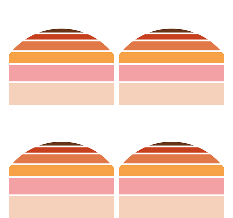 Posavasos formas de color superpuestas - TenVinilo