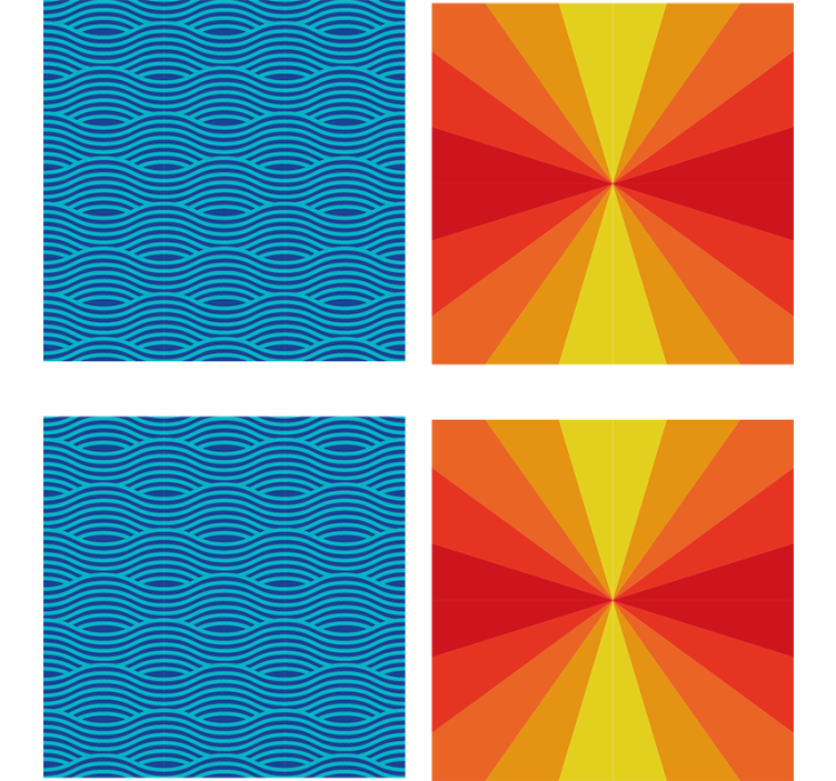 Posavasos estallido de color radiante - TenVinilo