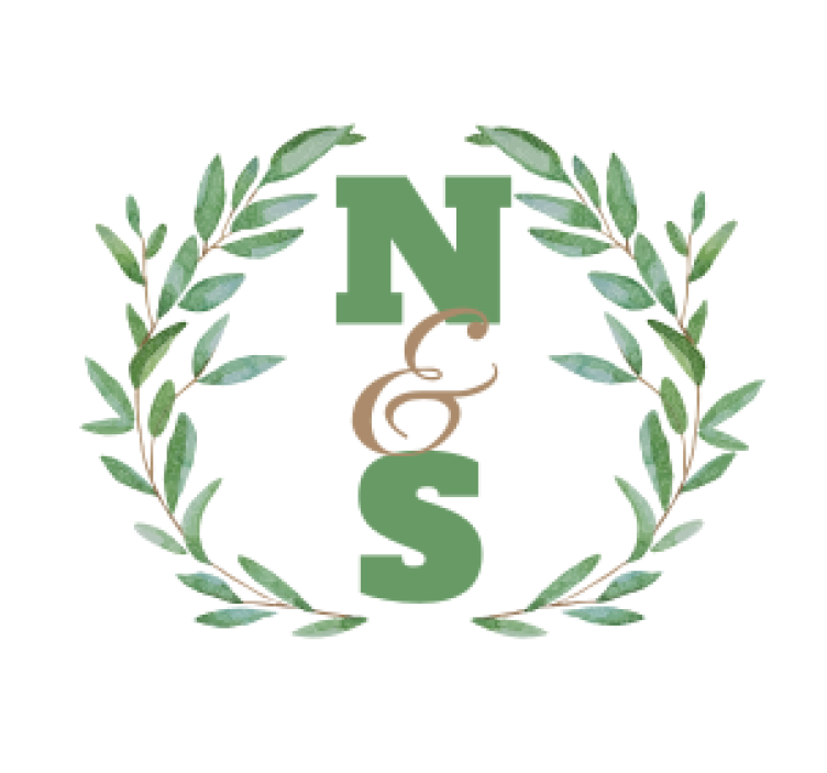 Posavasos personalizable iniciales dentro de corona de hojas - TenVinilo