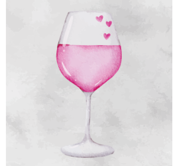 Posavasos personalizable vidrio adornado corazón - TenVinilo