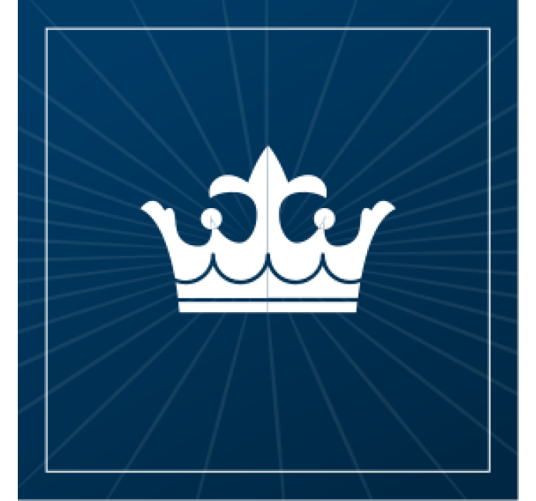 Posavasos cerveza diseño de emblema de corona - TenVinilo