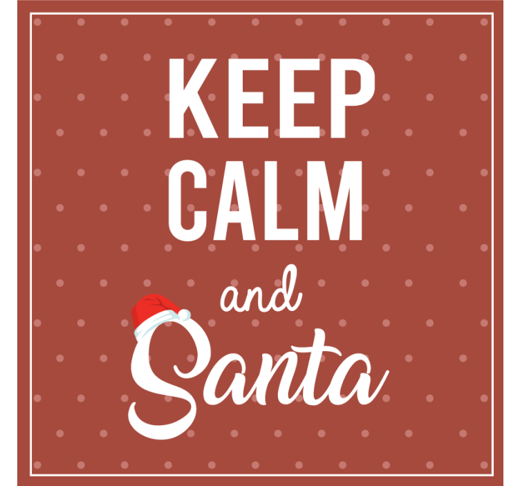 Posavasos navideño con diseño de frase festiva - TenVinilo