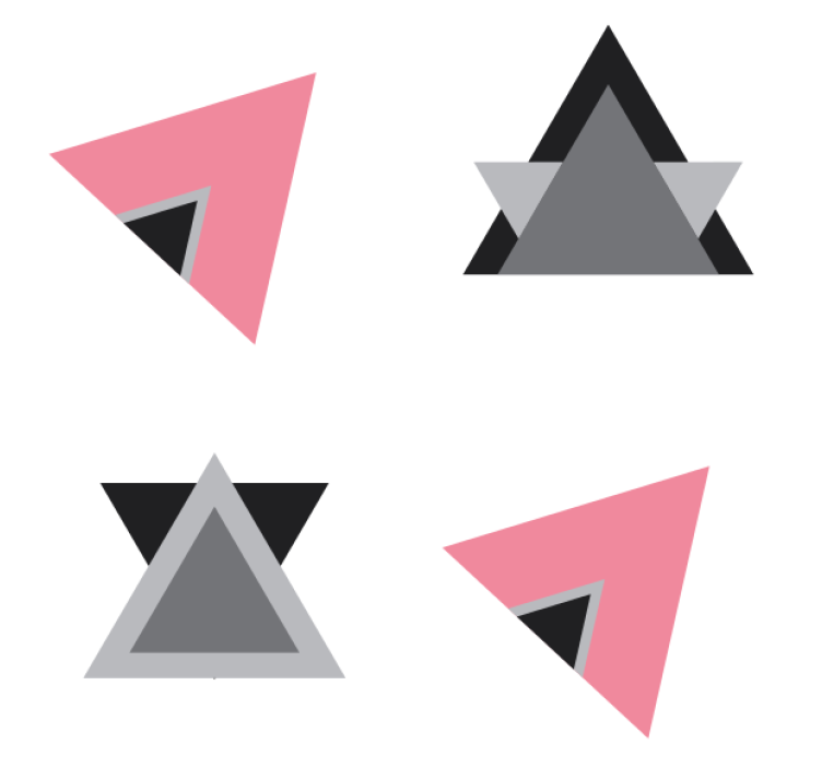 Posavasos capas de formas geométricas - TenVinilo