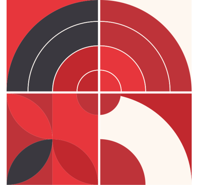 Posavasos patrones de color geométricos - TenVinilo