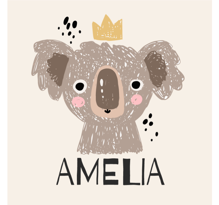 Posavasos frikis koala con corona - TenVinilo