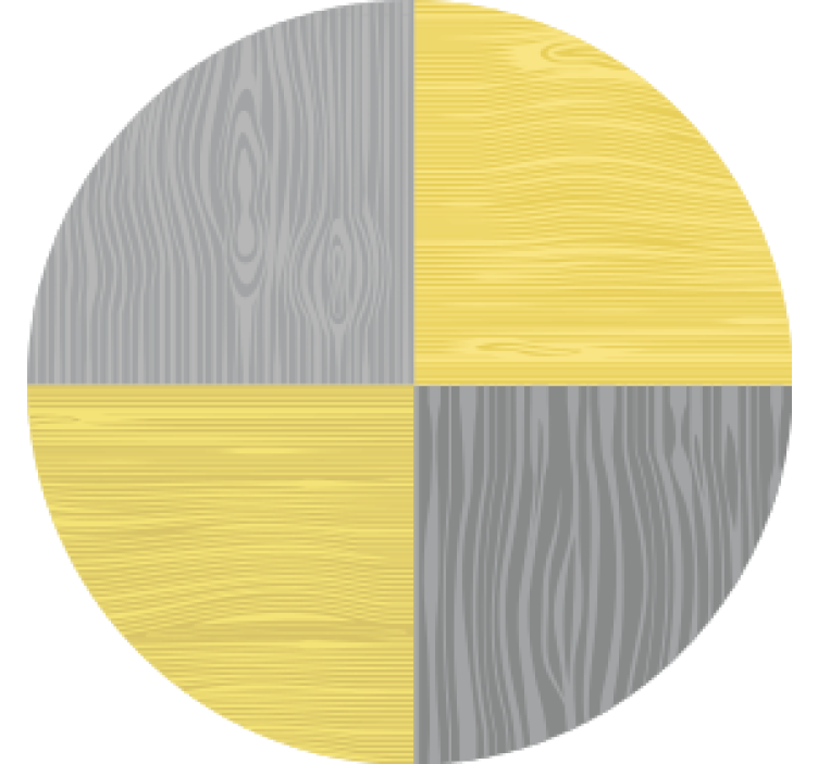 Posavasos patrón circular de vetas de madera - TenVinilo