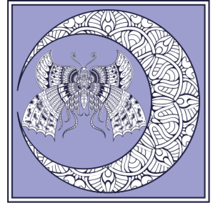 Posavasos frikis emblema de mariposa complejo - TenVinilo