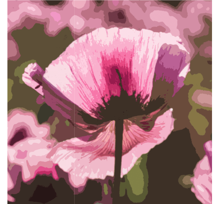 Posavasos moderno motivo botánico radiante - TenVinilo