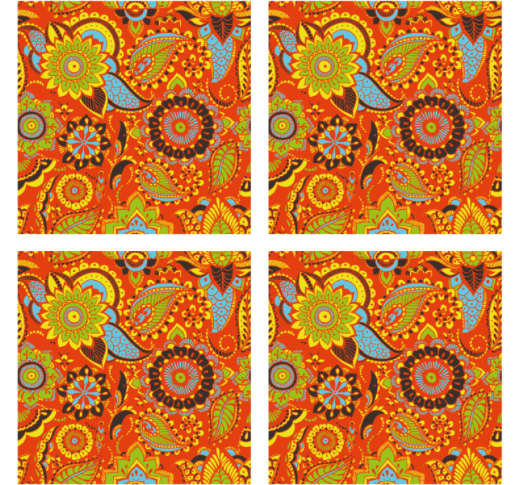 Posavasos frikis motivo botánico vibrante - TenVinilo