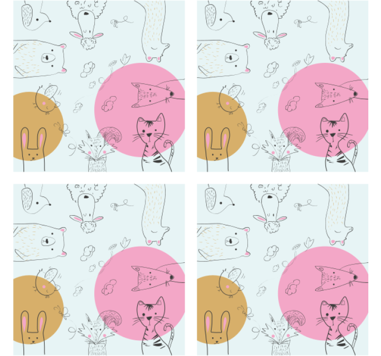 Posavasos frikis ilustraciones de animales fantásticos - TenVinilo