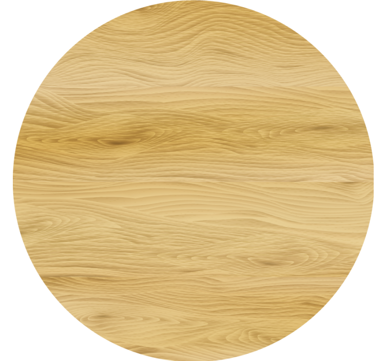 Posavasos superficie circular de madera natural - TenVinilo