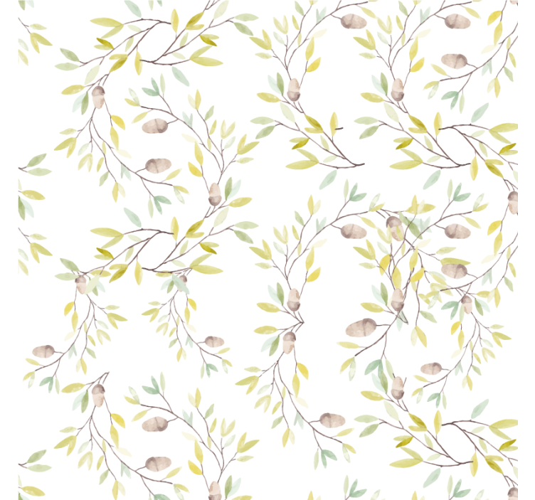 Posavasos patrón de enredadera floral - TenVinilo