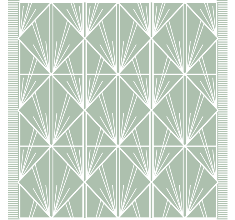 Posavasos patrón de hoja geométrica - TenVinilo