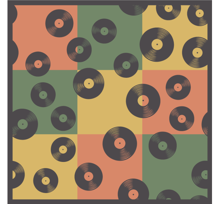 Posavasos frikis con diseño de discos de vinilo - TenVinilo