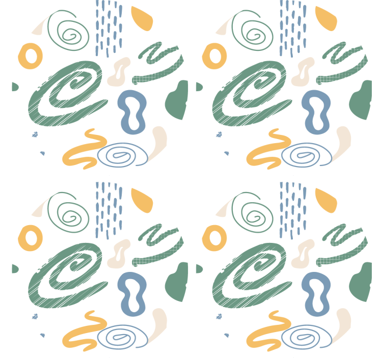 Posavasos patrones de remolino abstracto - TenVinilo