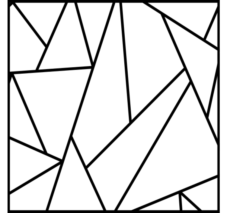 Posavasos líneas negras geométricas - TenVinilo