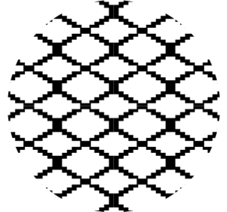 Posavasos con superposición de patrón geométrico - TenVinilo