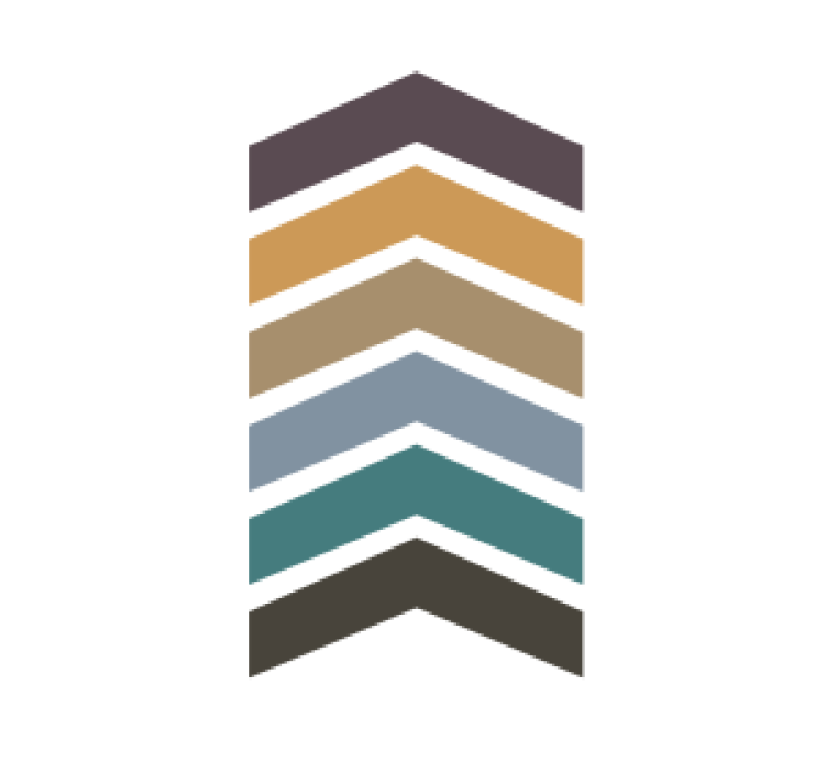 Posavasos patrón chevron capas - TenVinilo