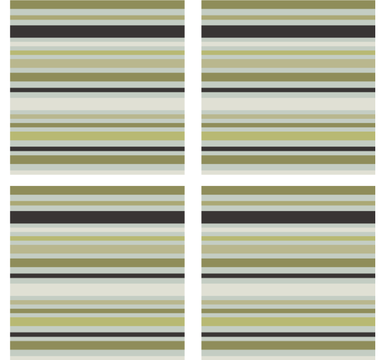 Posavasos patrón a rayas verde y negro - TenVinilo