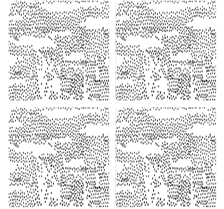 Posavasos patrón abstracto en negro - TenVinilo