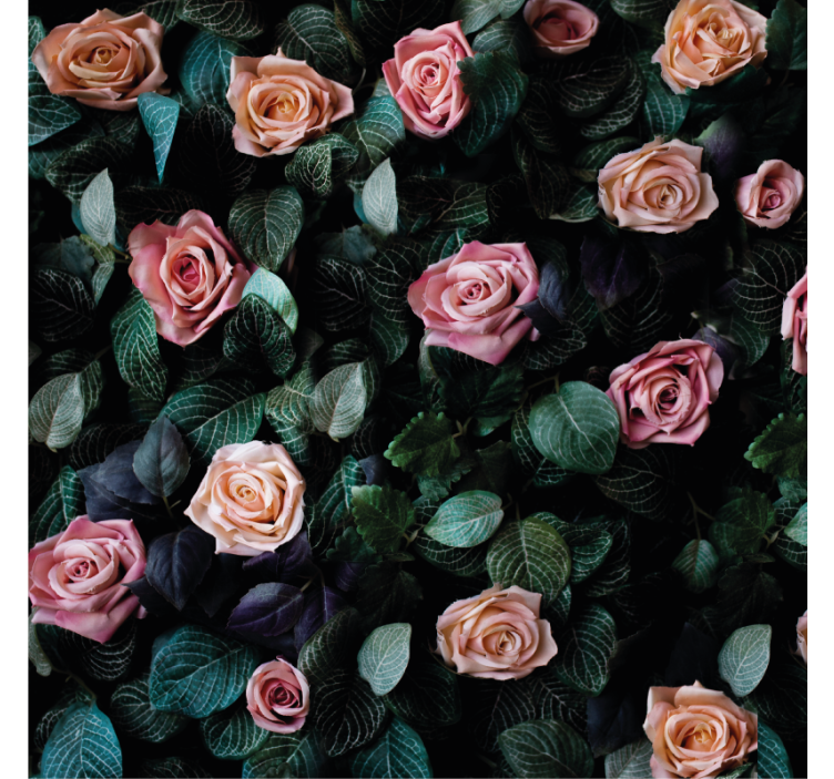 Posavasos frikis patrón floral romántico - TenVinilo