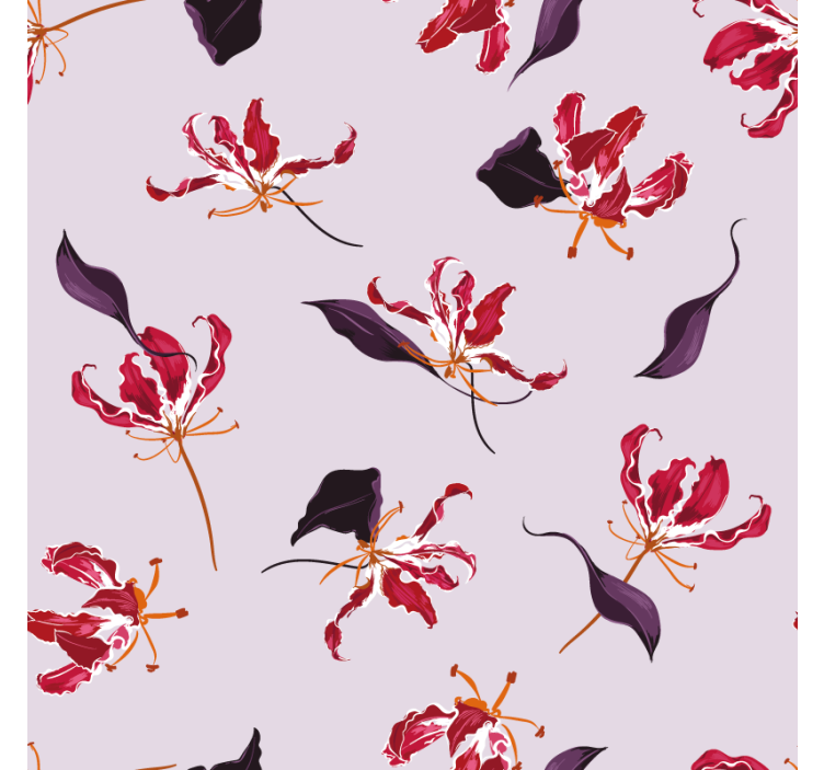 Posavasos elegancia de motivo floral - TenVinilo