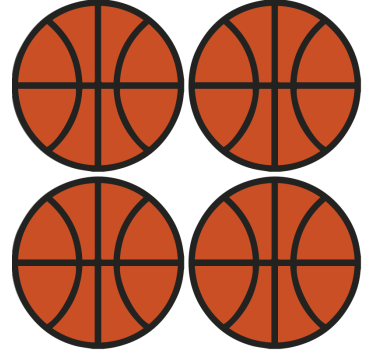 Posavasos moderno pelota baloncesto - TenVinilo