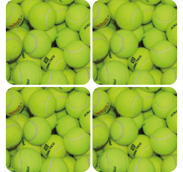 Posavasos modernos pelotas de tenis - TenVinilo