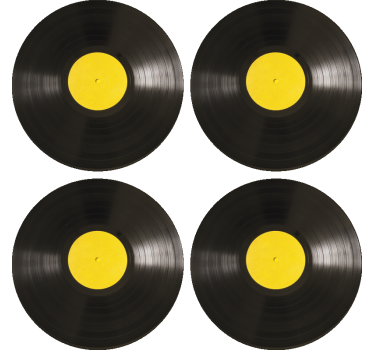 Posavasos moderno disco de vinilo - TenVinilo