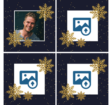 Posavasos navideños marco fotos navidad - TenVinilo