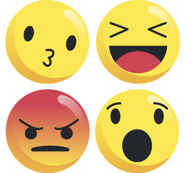 Posavasos frikis emoticono besito - TenVinilo