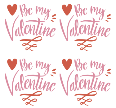 Posavasos con frases sé mi san Valentin - TenVinilo