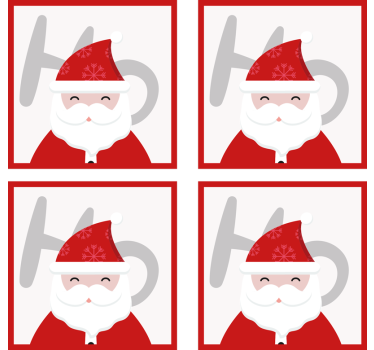Posavasos navidad Santa claus y hohoho - TenVinilo