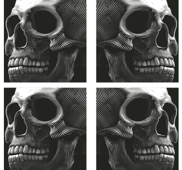 Posavasos original cráneo de Halloween - TenVinilo