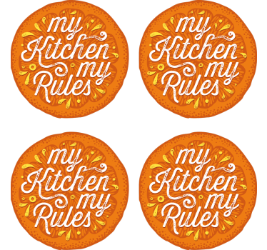 Posavasos cerveza reglas de la cocina - TenVinilo