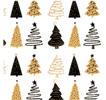 Posavasos navideño con diseño de árbol estilizado - TenVinilo