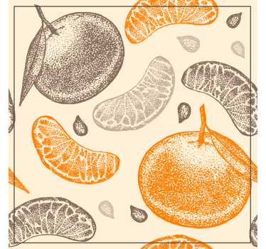 Posavasos patrón de frutas cítricas - TenVinilo