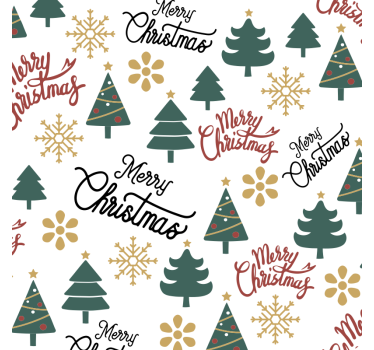 Posavasos navideño Árboles de navidad feliz - TenVinilo
