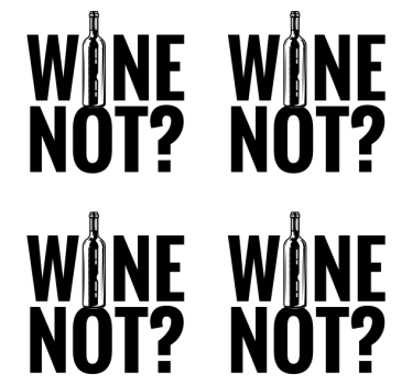 Posavasos con texto Vino, no botella - TenVinilo