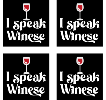 Posavasos cerveza humor de copa de vino - TenVinilo
