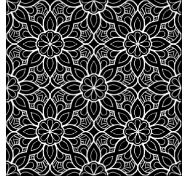 Posavasos motivo floral elaborado - TenVinilo