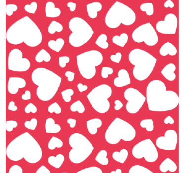 Posavasos boda motivo de corazones - TenVinilo