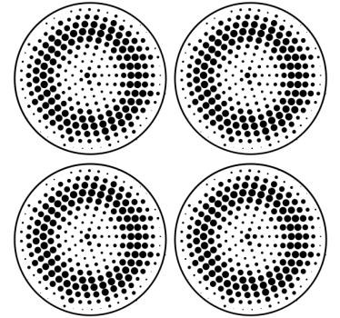 Posavasos con patrón de puntos - TenVinilo